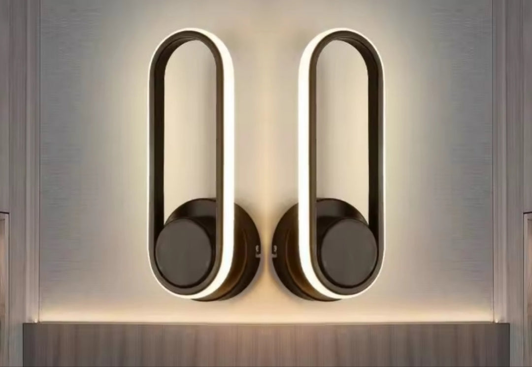 Pack 2 Lamparas Aplique Pared Led 3 Tonos 24 W GIRATORIA