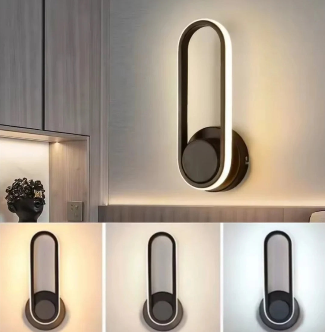Pack 2 Lamparas Aplique Pared Led 3 Tonos 24 W GIRATORIA