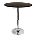 Mesa Bar de Altura Regulable 80 CM MDF Color Negro