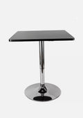 Mesa Comedor de Altura Regulable Cuadrada 60 CM MDF Color Negro