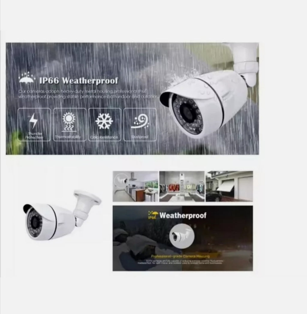 Kit 4 Cámaras De Seguridad Cctv 2 Mp Fhd + Disco Duro 1 Tera