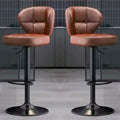 Pack Sillas Bar  Alex Nordic Taburete Ecocuero Café