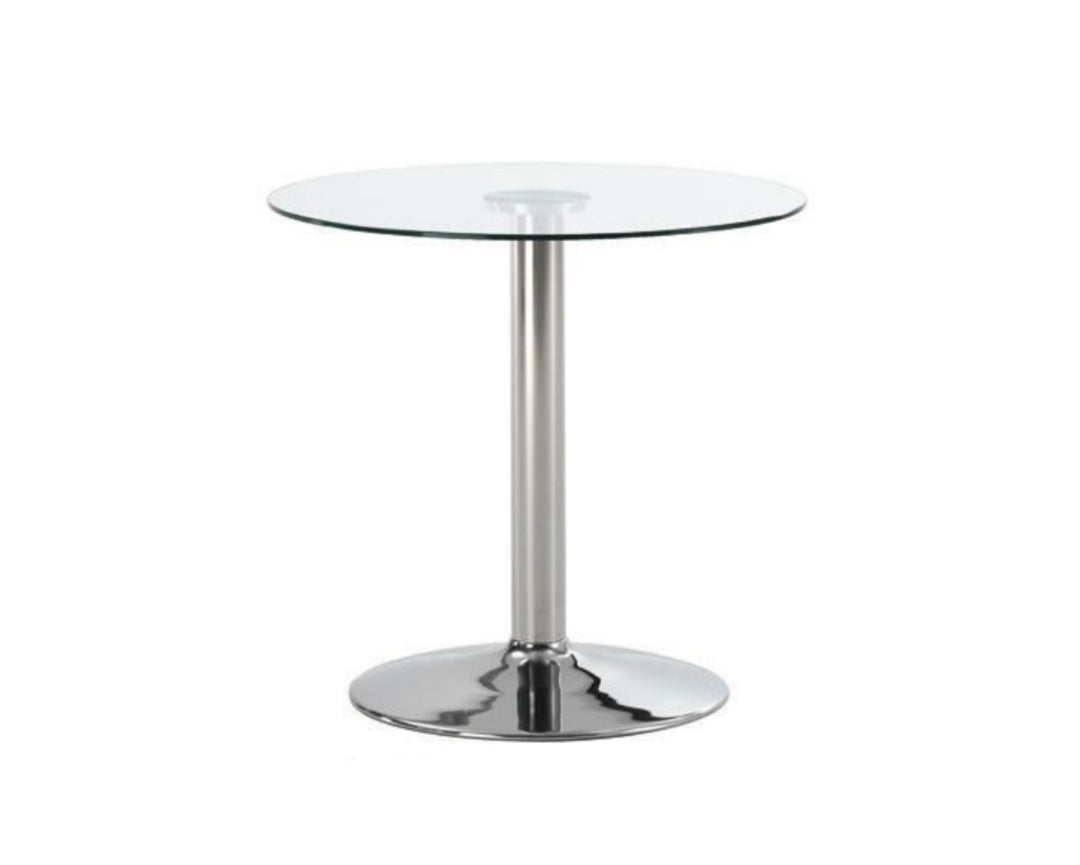 Mesa Vidrio Templado Fija 80 CM Diámetro X 75 CM A