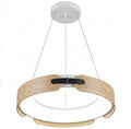 Lampara Colgante Led Tres Tonos de Luz Modelo NONZA Café Claro