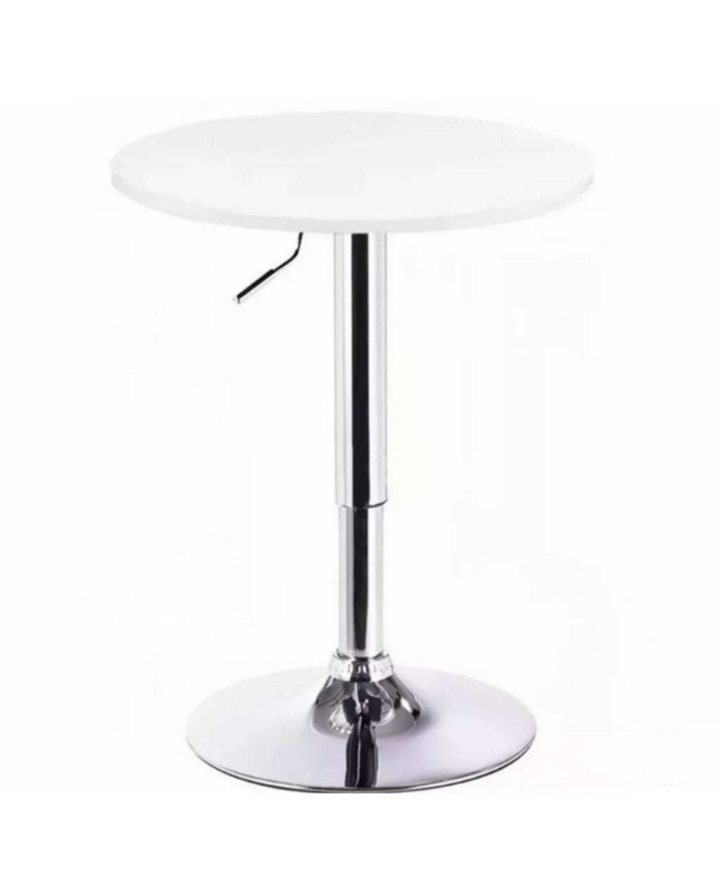 Mesa Bar de Altura Regulable 80 CM MDF Color  Blanco