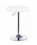 Mesa Bar de Altura Regulable 80 CM MDF Color  Blanco