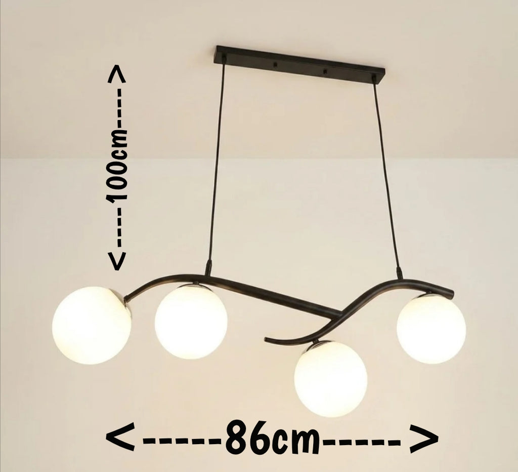 LAMPARA COLGANTE NORDICA 4 LUCES MODENA