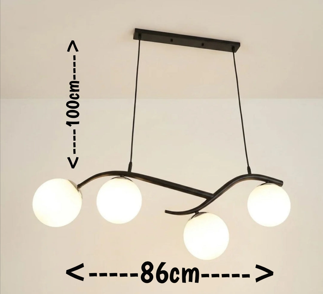 LAMPARA COLGANTE NORDICA 4 LUCES MODENA