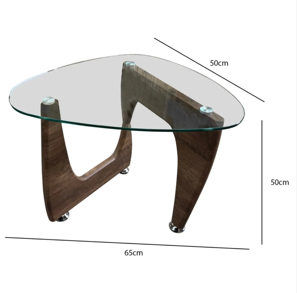 Mesa de Centro Vidrio Templado Modena Triangular