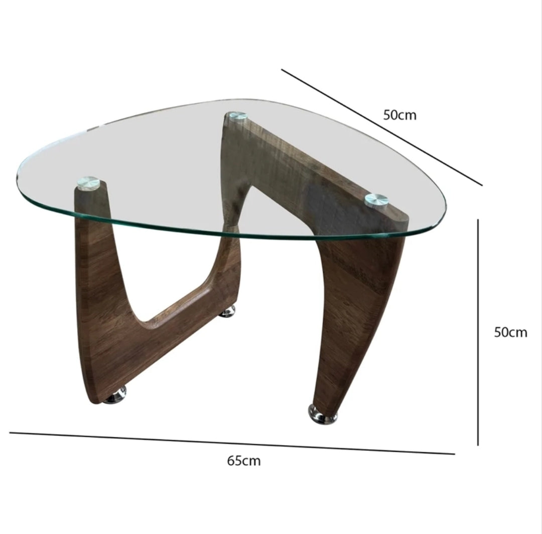 Mesa de Centro Vidrio Templado Modena Triangular
