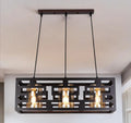 Lampara Colgante Techo Simax Madera Vidrio