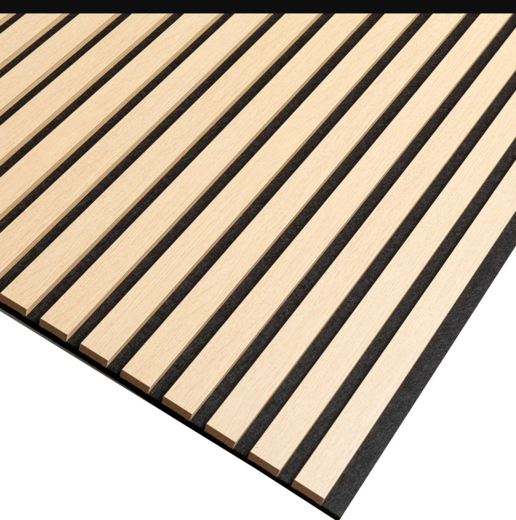 Pack 4 Paneles Acústicos Wall Panel 240 x 60 CM Natural