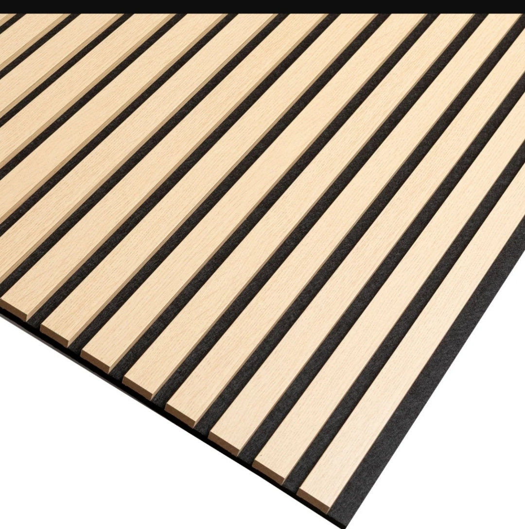 Pack 4 Paneles Acústicos Wall Panel 240 x 60 CM Natural