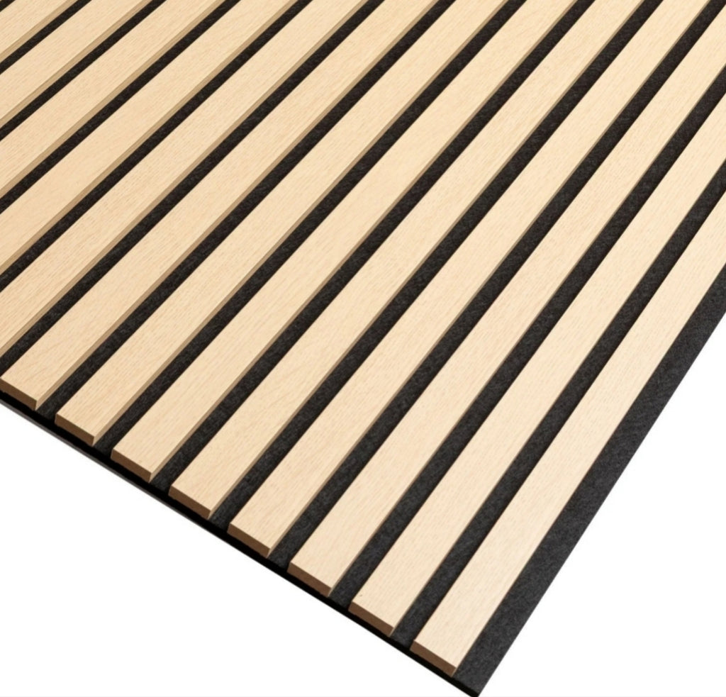 Pack 4 Paneles Acústicos Wall Panel 240 x 60 CM Natural