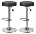 Pack 2 Taburetes Piso Bar Altura Regulable Acolchado