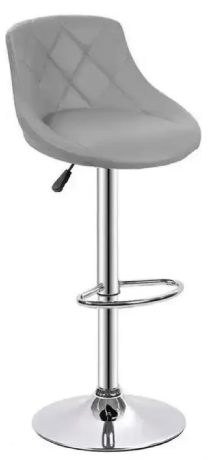 Pack Sillas Bar Taburete Ecocuero Elliot Gris