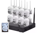 Kit 8 Cámaras Profesional Ip Audio 355º Colorvu Con Disco Duro  1 Terabyte