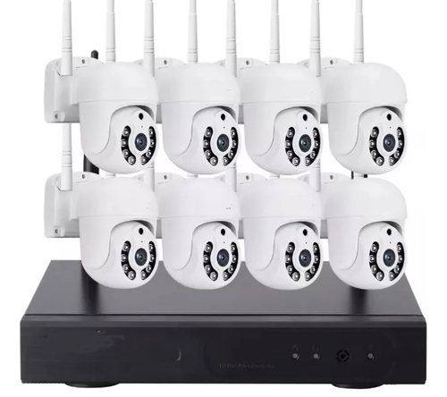 Kit 8 Cámaras Profesional Ip Audio 355º Colorvu Con Disco Duro  1 Terabyte