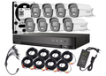 Kit Cctv Pro 8 Cámaras Smart  Colorvu 2mp Micrófono + Disco 1 Terabyte