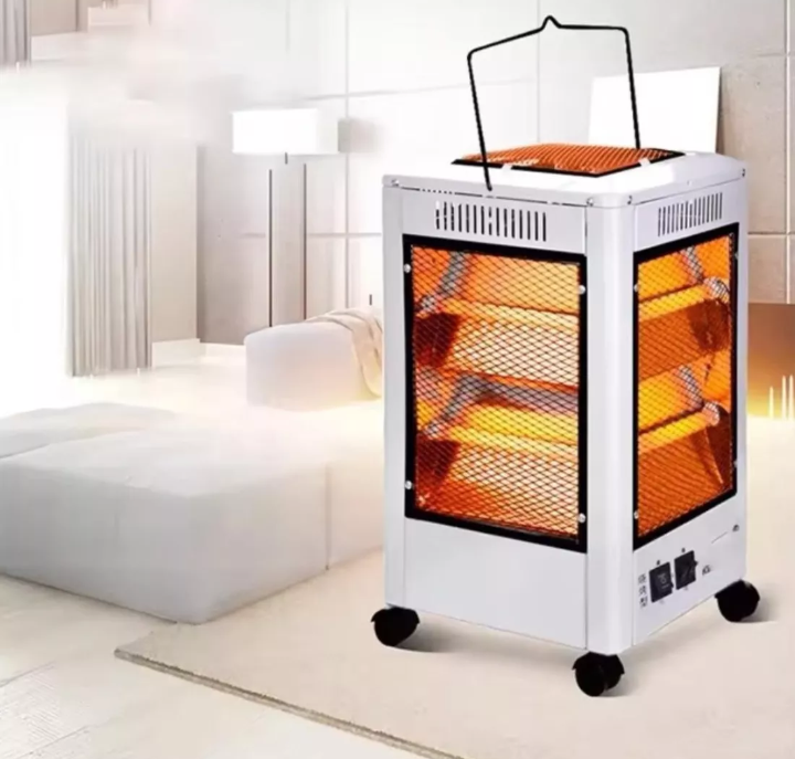Calefactor Electrico Hogar Cuarzo 5 Caras Infrarrojo 2200W