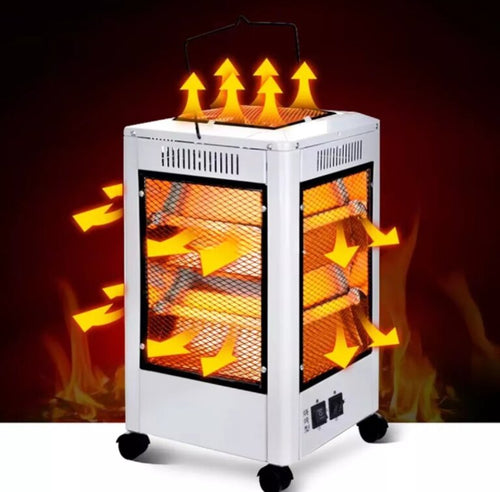 Calefactor Electrico Hogar Cuarzo 5 Caras Infrarrojo 2200W