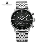 Reloj Hombre Pagani Dark Knight Cuarzo Negro Cristal  Zafiro