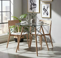 Mesa Eames 70 cm Diámetro Vidrio Templado
