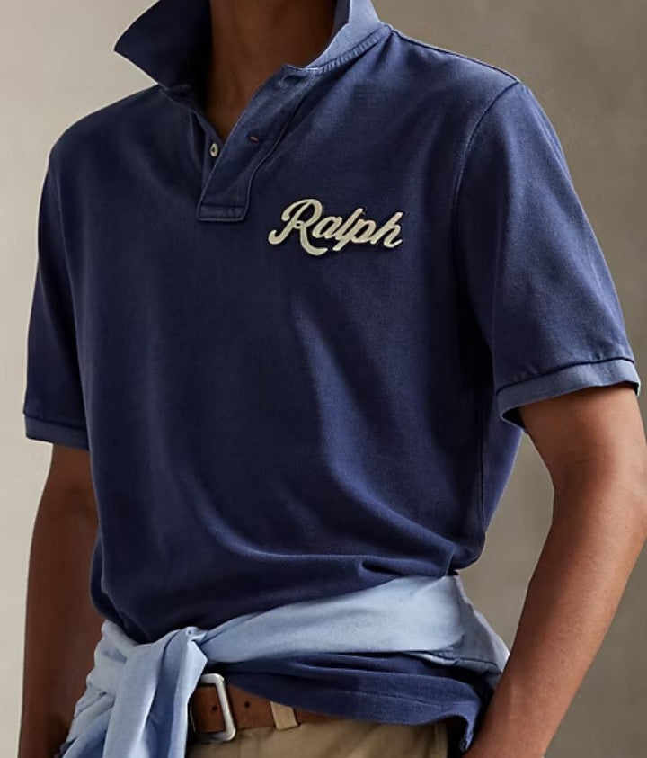 Polera Polo Ralph Lauren Custom Fit Polera Azul Cobalto Talla M