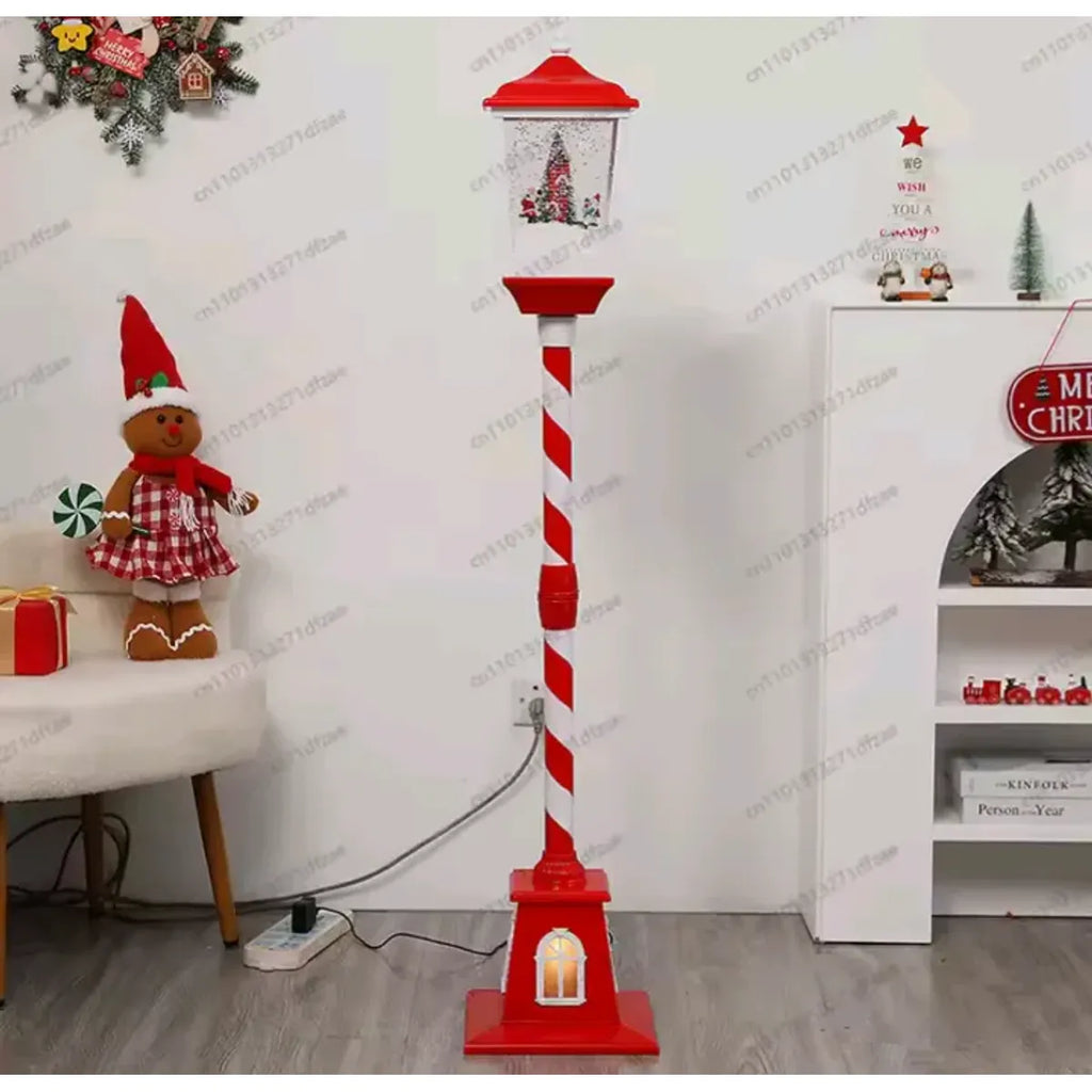 Faro de Navidad 160 cm Nieve y Música Letrero Variados
